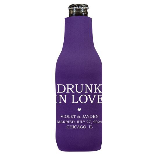 Drunk in Love Heart Bottle Huggers